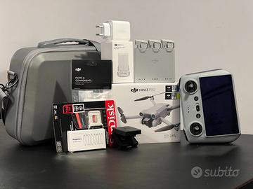 Bundle Drone NUOVO Dji Mini 3 Pro + 4batterie + RC