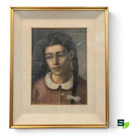 QUADRO RITRATTO DI BAMBINA - ALDO ALBERTI