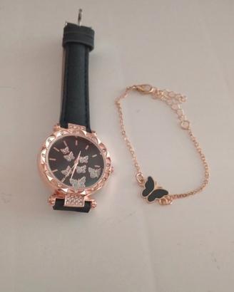 orologio da polso più braccialetto 