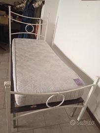 Letto singolo  bianco + Materasso (92x200) 