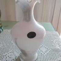 Vaso vintage in vetro di murano sommerso.

