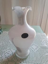 Vaso vintage in vetro di murano sommerso.

