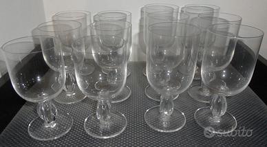 Servizio 6+6 bicchieri da acqua e vino