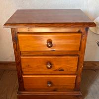 COPPIA COMODINI LEGNO MASSELLO