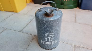 Latta olio ESSO 1950 smaltata vintage