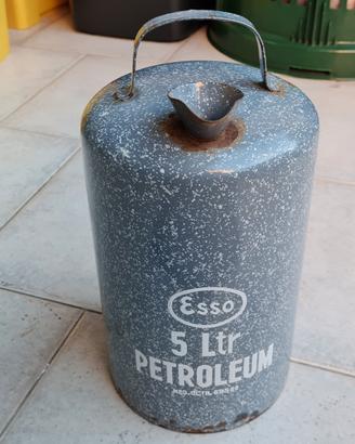 Latta olio ESSO 1950 smaltata vintage