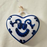Cuore in ceramica da appendere 
