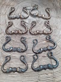 8 maniglie in ferro per comò mobili 