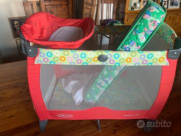 Set lettino materasso fasciatu e vaschetta