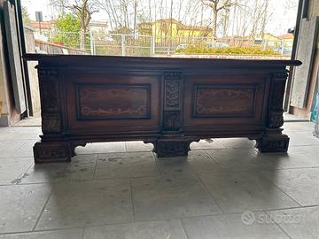 Cassapanca contenitore in legno 46x140