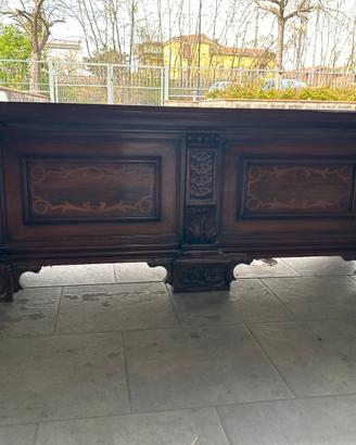 Cassapanca contenitore in legno 46x140