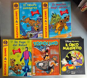 Box 5 fumetti/libri bambini: Scooby-doo, Topolino