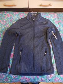 Giacca in pile da donna in Knit-Tech mèlange CMP