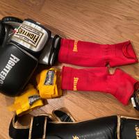 guantoni boxe,cavigliere,parastinchi,conchiglia