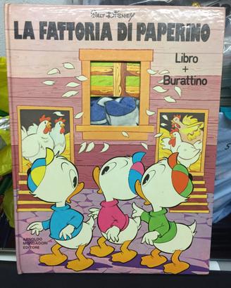 La fattoria di paperino libro burattino 1°edizione