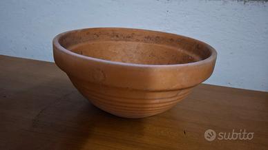 vaso ciotola gigante in terracotta 