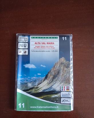 Cartina escursionistica Alta Val Maira