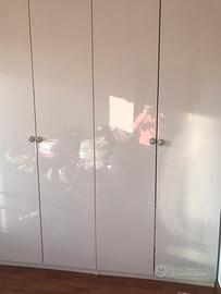 Armadio ikea 6 ante battenti bianco laccato