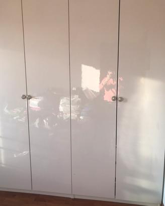 Armadio ikea 6 ante battenti bianco laccato
