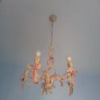  Lampade e tavolino con sedie shabby chic 