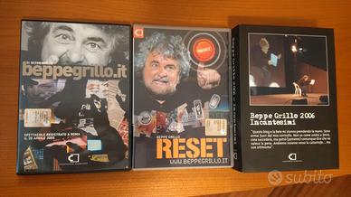 3 dvd spettacoli di Beppe Grillo