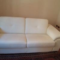 Divano pelle bianca poltrone sofà
