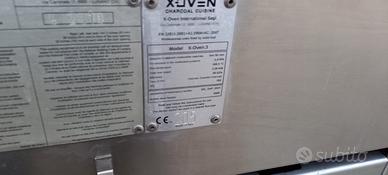 forno alla brace x-oven 3 a cassetti carbone 