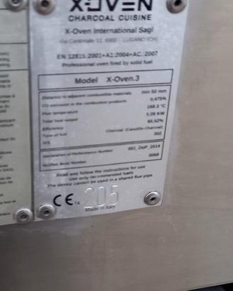 forno alla brace x-oven 3 a cassetti carbone 