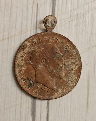 Medaglia vintage re Edoardo VII San Giorgio