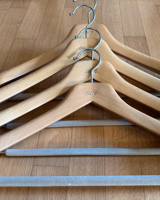 Lotto di 11 Stampelle Sartoriali in Legno