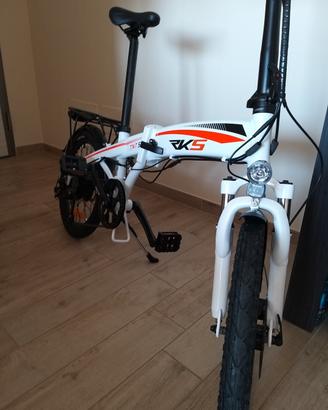 Bici bicicletta elettrica pieghevole Rks Shimano