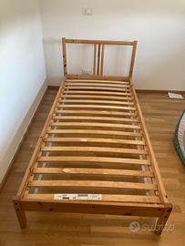 Letto singolo Fjellse con rete a doghe