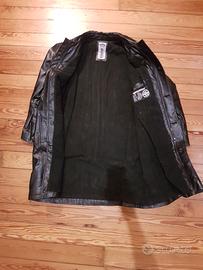 Trench in pelle da uomo