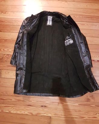 Trench in pelle da uomo