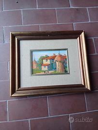 quadro olio su tela pittore Rodi