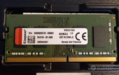 DDR4 2400 SO-DIMM KVR24S17S6/4