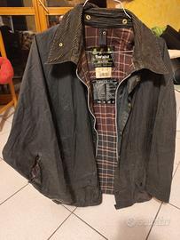 Barbour Beaufort blu C50 127 usato "d'epoca"