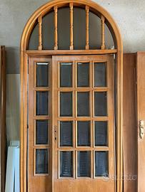 Portone ingresso in legno