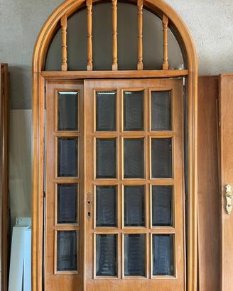 Portone ingresso in legno