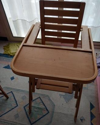 seggiolone in legno foppa pedretti