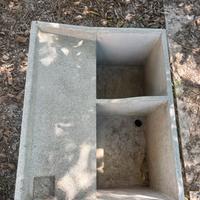 Lavello in cemento percesterno