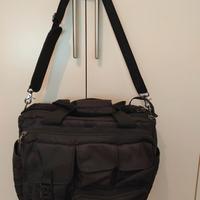 Borsa tracolla grande in tessuto 