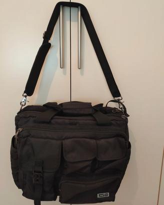 Borsa tracolla grande in tessuto 