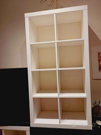 Due Expedit Ikea, bianco e nero, in discrete condi
