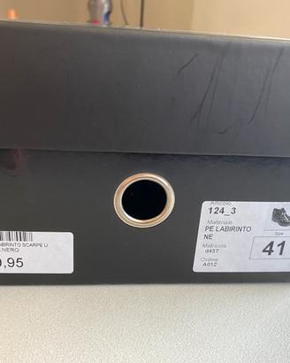 Scarpe elenganti uomo nere n.41 lucide