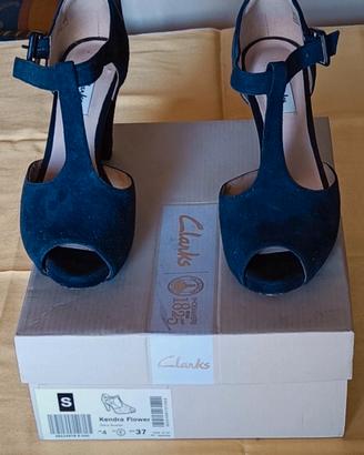 scarpe donna Clark blu  con scatola MIS 37 