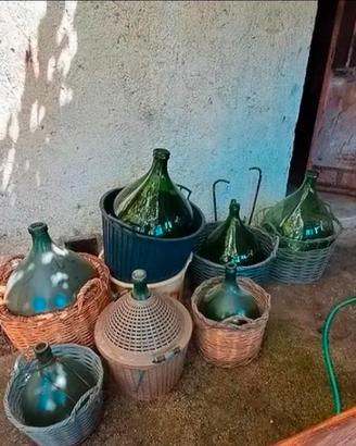 Damigiane in vetro per vino – stock o singole