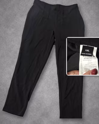 Pantaloni neri shein  tg 1xl mai messi