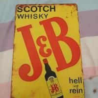 Targa metallo retrò J&B Whisky