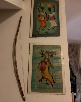 Quadri decorativi stile entico/ africano